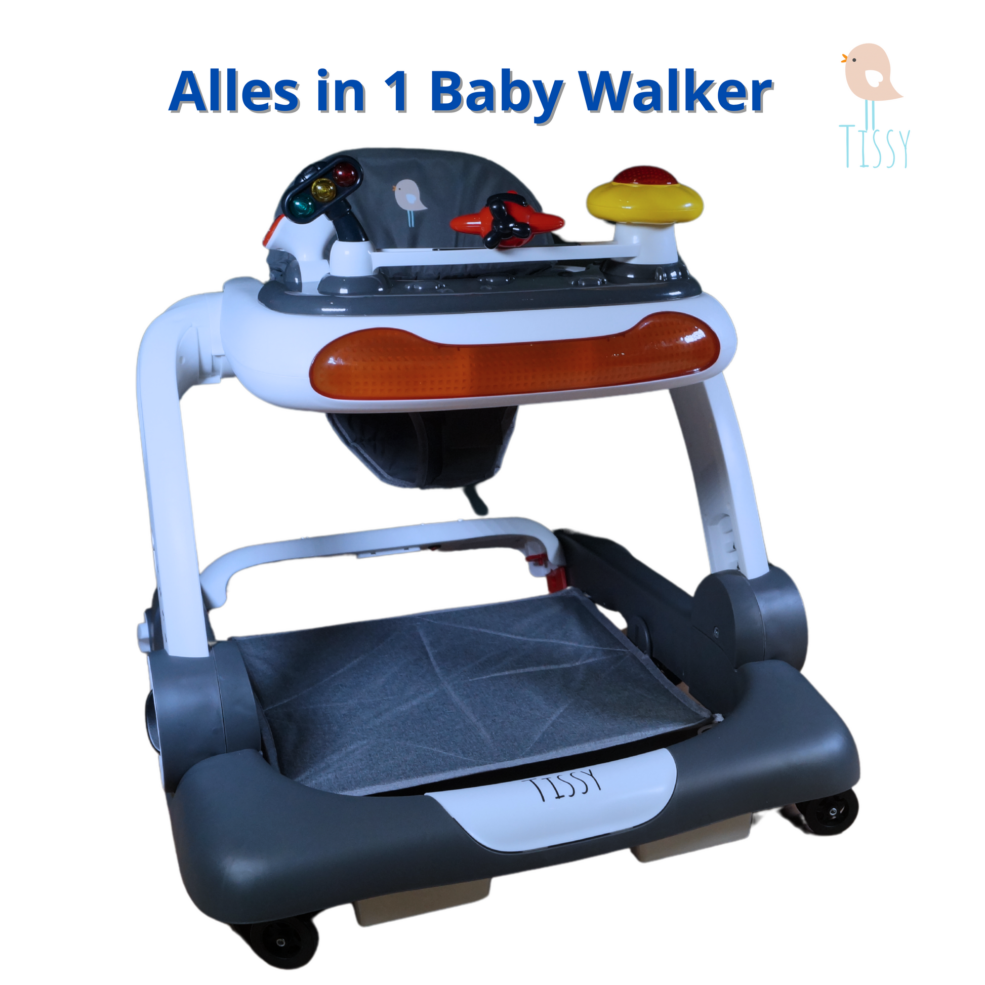 Tissy® Babywalker alles in 1 Grijs