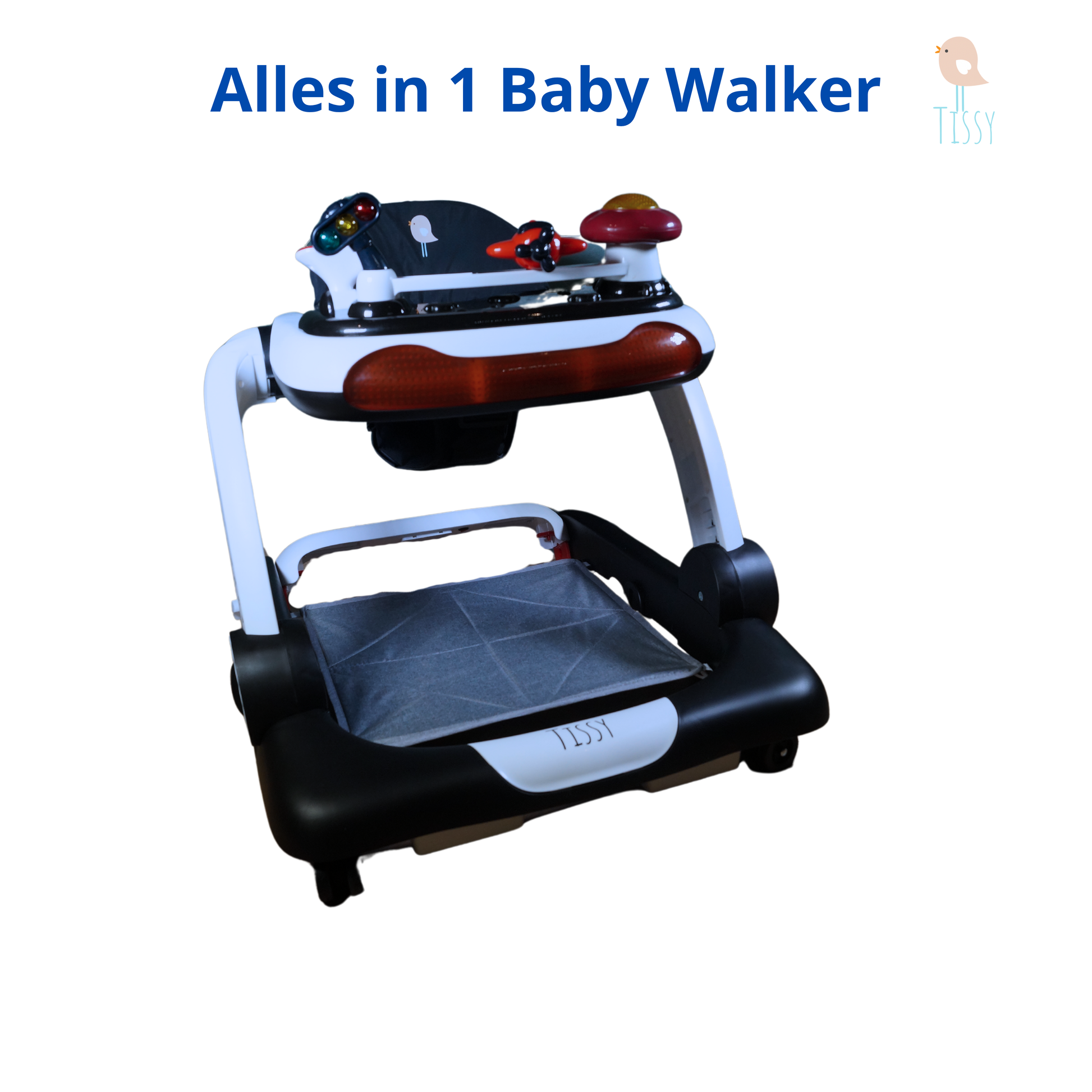 Tissy® Babywalker alles in 1 Grijs