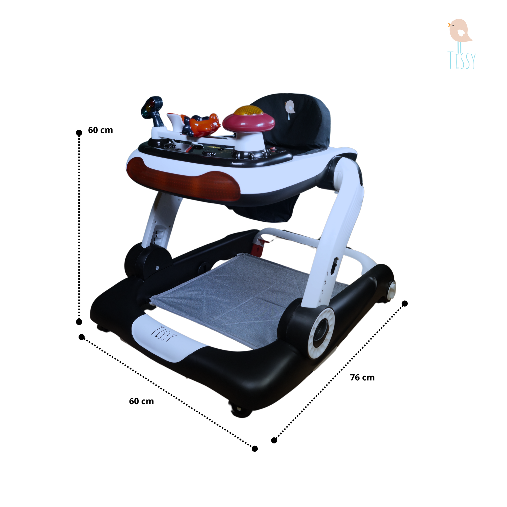 Tissy® Babywalker alles in 1 Zwart