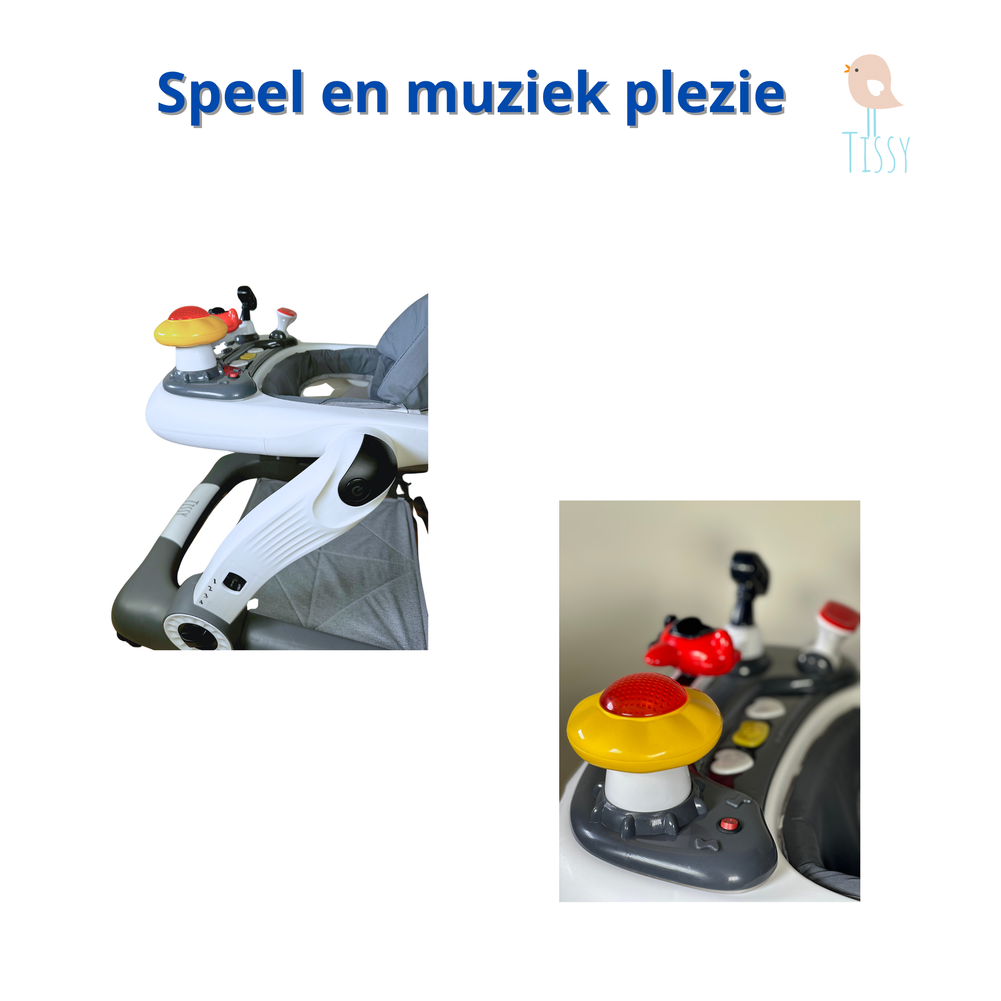 Tissy® Babywalker alles in 1 Grijs
